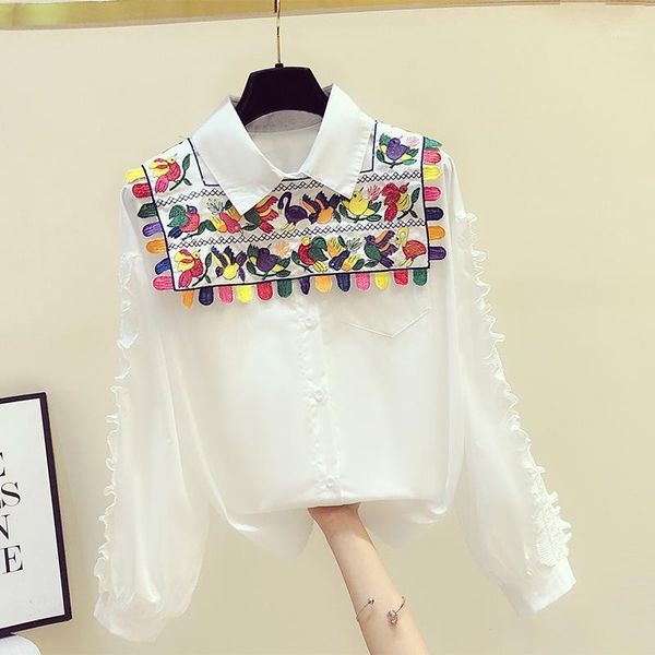 luxury embroidery shirts 2021 autumn women's turn down collar long sleeves shirt ladies girls blouse blusas a3936 blouses &, White
luxury embroidery shirts 2021 autumn women's turn down collar long sleeves shirt ladies girls blouse blusas a3936 blouses &, White