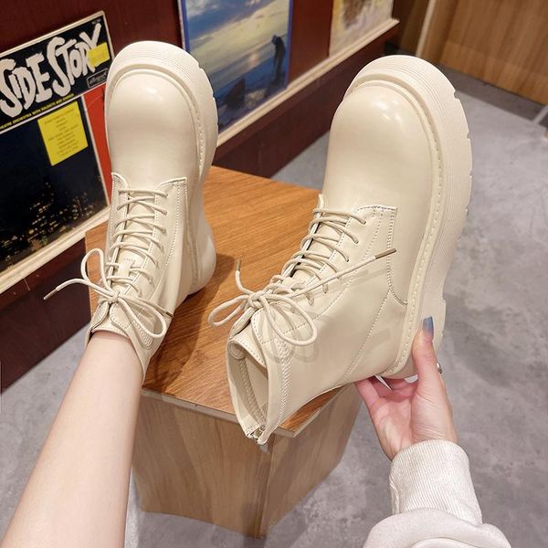 boots autumn and winter british style round toe flat short thick ladies ankle casual, Black
boots autumn and winter british style round toe flat short thick ladies ankle casual, Black