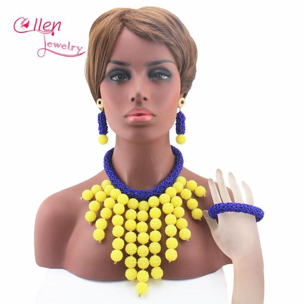 earrings & necklace wonderful women nigerian wedding ball beads jewelry set handmade crystal beaded bridal gift african sets w13102, Silver
earrings & necklace wonderful women nigerian wedding ball beads jewelry set handmade crystal beaded bridal gift african sets w13102, Silver