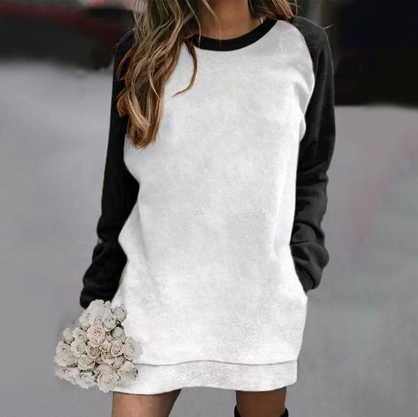 casual dresses patchwork women loose ladies long sleeve pocket sweatshirt dress o neck streetwear plus size, Black;gray
casual dresses patchwork women loose ladies long sleeve pocket sweatshirt dress o neck streetwear plus size, Black;gray