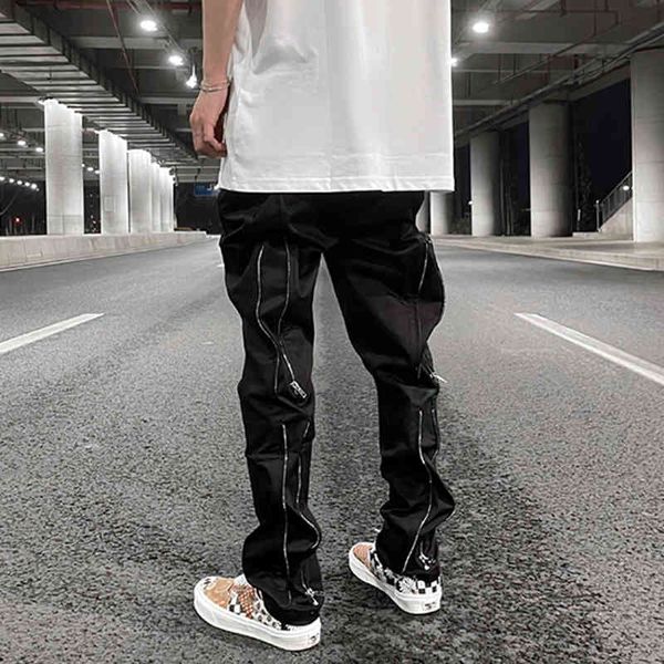 high street pants back zipper casual trousers mens washed black straight loose cargo oversize hip hop baggy overalls
high street pants back zipper casual trousers mens washed black straight loose cargo oversize hip hop baggy overalls