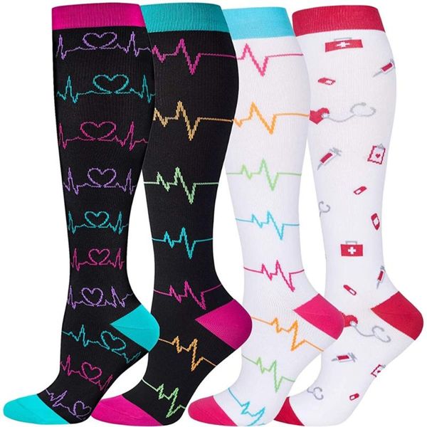 men's socks compression marathon running sports long men women streetwear breathable colorful knitted stockings knee high, Black
men's socks compression marathon running sports long men women streetwear breathable colorful knitted stockings knee high, Black