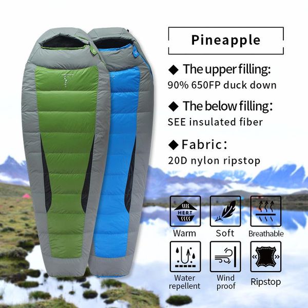 andesmountain mummy style duck down sleeping bag winter outdoor travel camping warm with storage bags
andesmountain mummy style duck down sleeping bag winter outdoor travel camping warm with storage bags
