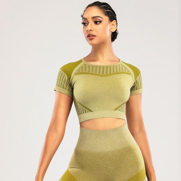 seamless mesh for fitness workout women sportswear short sleeve t-shirt sport outfit woman yoga shirt gym
seamless mesh for fitness workout women sportswear short sleeve t-shirt sport outfit woman yoga shirt gym
