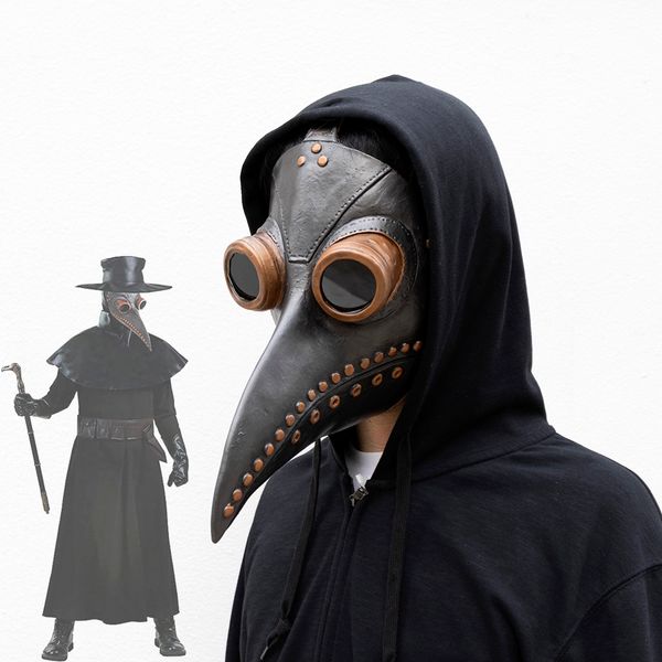 costume accessories plague doctor mask cosplay anime latex face masks long nose bird beak steampunk halloween masque costume props, Silver
costume accessories plague doctor mask cosplay anime latex face masks long nose bird beak steampunk halloween masque costume props, Silver