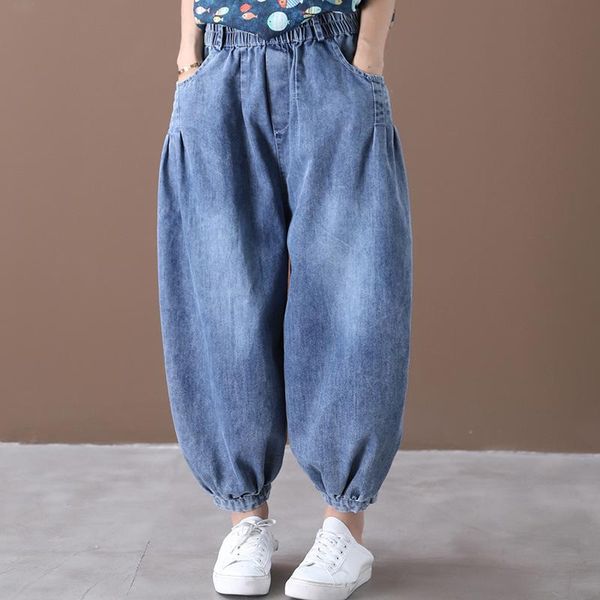 women's pants & capris 2021 retro loose and plus-sized artistic pleated pocket beam feet washed thin jeans for women, Black;white
women's pants & capris 2021 retro loose and plus-sized artistic pleated pocket beam feet washed thin jeans for women, Black;white