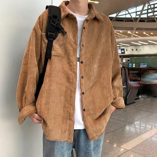men's jackets corduroy shirt long sleeve spring autumn fashion ins casual black khaki coat blouse couples college favourite recommend, Black;brown
men's jackets corduroy shirt long sleeve spring autumn fashion ins casual black khaki coat blouse couples college favourite recommend, Black;brown