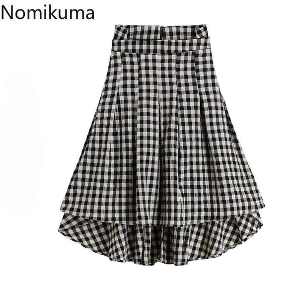 nomikuma korean plaid woman skirts causal irregular a-line mid-calf skirt spring summer new elegant faldas de mujer 6g763 210427, Black
nomikuma korean plaid woman skirts causal irregular a-line mid-calf skirt spring summer new elegant faldas de mujer 6g763 210427, Black
