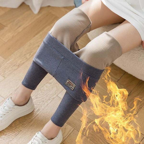 women's leggings autumn thin velvet soft elastic nine point pants women winter warm legging, Black
women's leggings autumn thin velvet soft elastic nine point pants women winter warm legging, Black