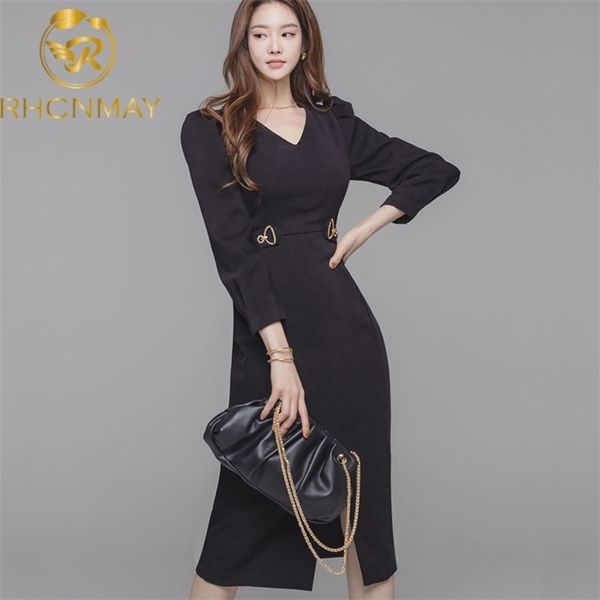 autumn korea fashion women pure color dress temperament v-neck long sleeve wrapped hip slim office casual ladies 210520, Black;gray
autumn korea fashion women pure color dress temperament v-neck long sleeve wrapped hip slim office casual ladies 210520, Black;gray