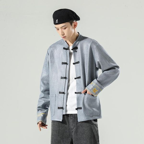 men's jackets neploha man embroidered chinese style windbreaker oversized streetwear men casual loose fashion, Black;brown
men's jackets neploha man embroidered chinese style windbreaker oversized streetwear men casual loose fashion, Black;brown