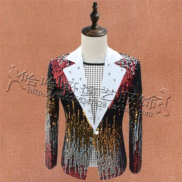 men's suits & blazers colours sequins diamond men wedding prom party stage business costumes for male singers dj black jacket coat, White;black
men's suits & blazers colours sequins diamond men wedding prom party stage business costumes for male singers dj black jacket coat, White;black