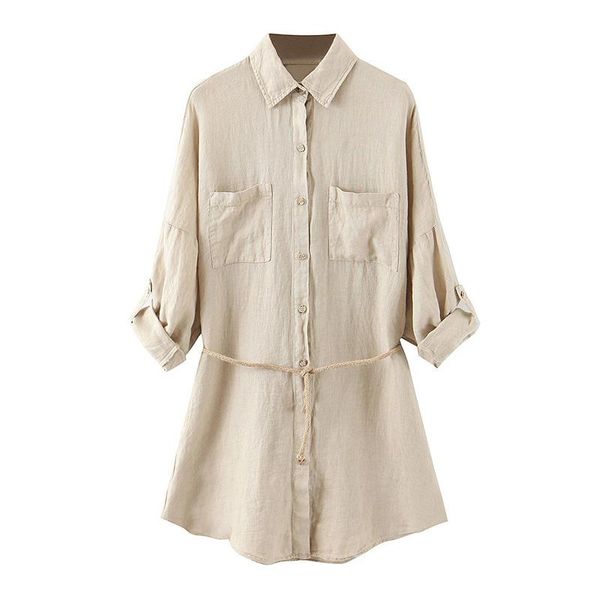 casual loose blouses long shirt women batwing sleeve fashion pockets blouse ladies solid turn down collar with belt women's & shirts, White
casual loose blouses long shirt women batwing sleeve fashion pockets blouse ladies solid turn down collar with belt women's & shirts, White