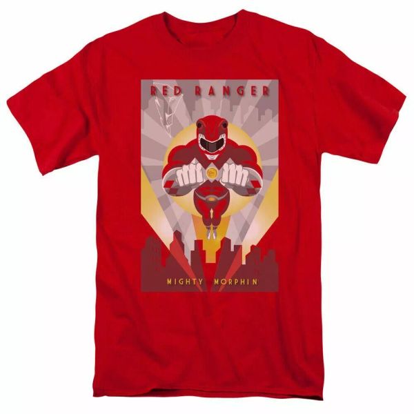 mighty morphin power rangers red deco t shirt mens licensed tee red, White;black
mighty morphin power rangers red deco t shirt mens licensed tee red, White;black