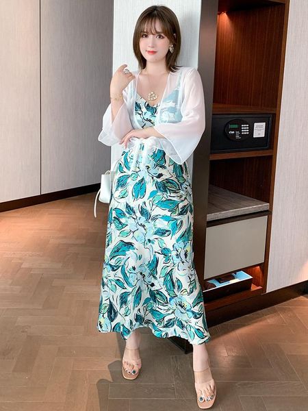 casual dresses cool print suspender dress 2021 summer, Black;gray