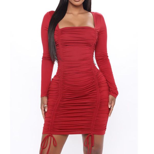 casual dresses ruched long sleeve knitted mini bodycon dress for women 2021 autumn black red shirring square collar party, Black;gray
casual dresses ruched long sleeve knitted mini bodycon dress for women 2021 autumn black red shirring square collar party, Black;gray