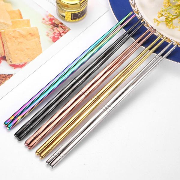 chopsticks 1 pair stainless steel tableware colorful reusable dishware silver iron antiskid household metal chinese
chopsticks 1 pair stainless steel tableware colorful reusable dishware silver iron antiskid household metal chinese