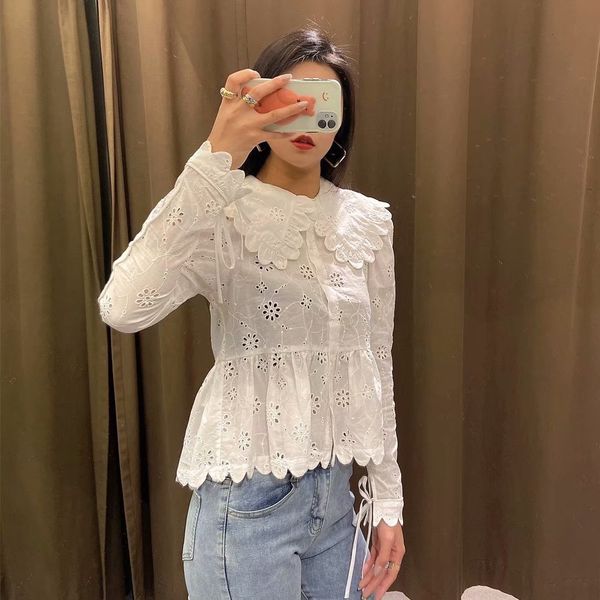women's blouses & shirts 2021 spring and summer young women's clothes doll collar cotton candy leg shirt, White
women's blouses & shirts 2021 spring and summer young women's clothes doll collar cotton candy leg shirt, White