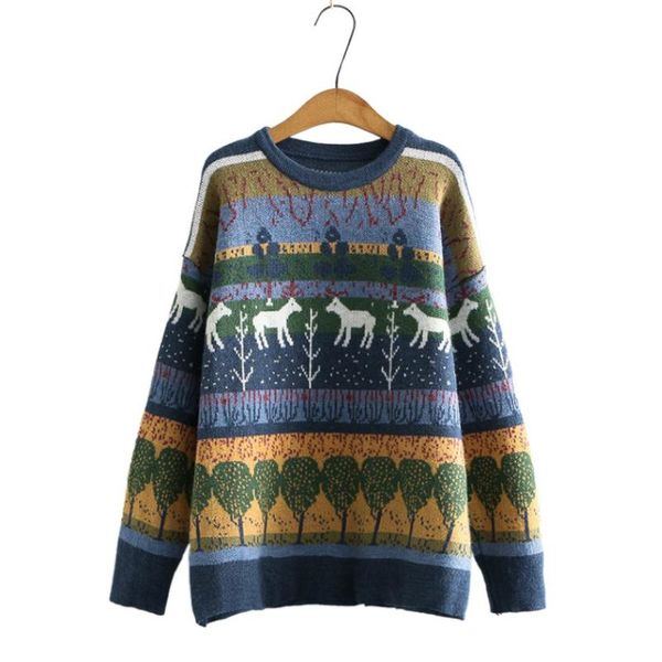women's sweaters harakuju cartoon animal embroidery sweet knittd women pullover 2021 winter long sleeve o-neck casual ladies cute top, White;black
women's sweaters harakuju cartoon animal embroidery sweet knittd women pullover 2021 winter long sleeve o-neck casual ladies cute top, White;black