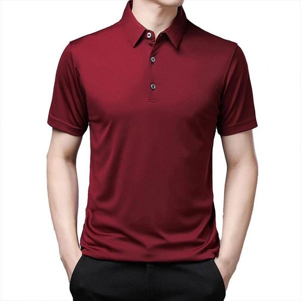shirt breathable solid color men polo short sleeve summer lapel buttons dating loose fit, White;black
shirt breathable solid color men polo short sleeve summer lapel buttons dating loose fit, White;black