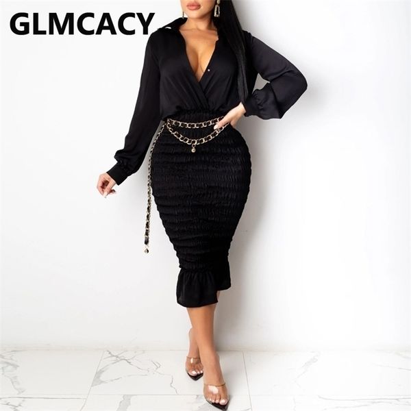 women long sleeve buttoned dress shirring elegant evening party dresses, Black;gray
women long sleeve buttoned dress shirring elegant evening party dresses, Black;gray