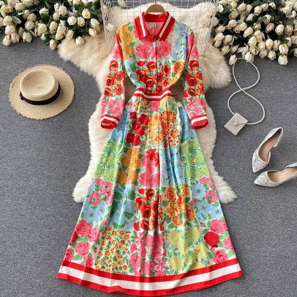 casual dresses women's elegant spring autumn long sleeve shirt dress vintage printed office wear streetwear single breasted vestidos, Black;gray
casual dresses women's elegant spring autumn long sleeve shirt dress vintage printed office wear streetwear single breasted vestidos, Black;gray