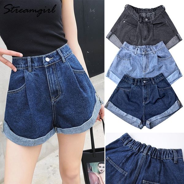 high waist shorts women denim summer gray wide leg jeans short woman vintage loose women denim shorts high waist 210421, White;black
high waist shorts women denim summer gray wide leg jeans short woman vintage loose women denim shorts high waist 210421, White;black