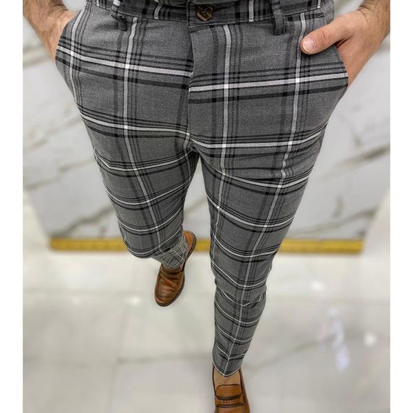 plaid pants for men checkered trousers lattice striped slim fit zipper midwaist korean style business office work party clothing men's, Black
plaid pants for men checkered trousers lattice striped slim fit zipper midwaist korean style business office work party clothing men's, Black
