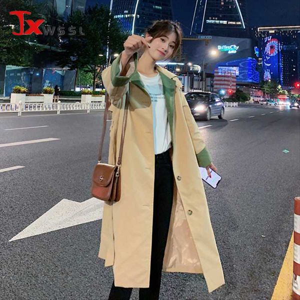 women's trench coats british style 2021 spring autumn simplicity casual coat lapel single breasted loose windbreaker mid long outerwear, Tan;black
women's trench coats british style 2021 spring autumn simplicity casual coat lapel single breasted loose windbreaker mid long outerwear, Tan;black