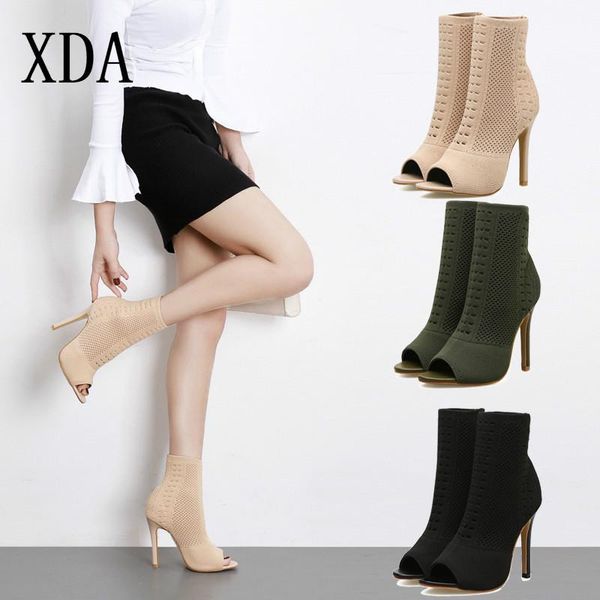 dress shoes xda womens sandals green elastic knit sock ladies women open toe high heel fashion ankle zipper pumps l348, Black
dress shoes xda womens sandals green elastic knit sock ladies women open toe high heel fashion ankle zipper pumps l348, Black