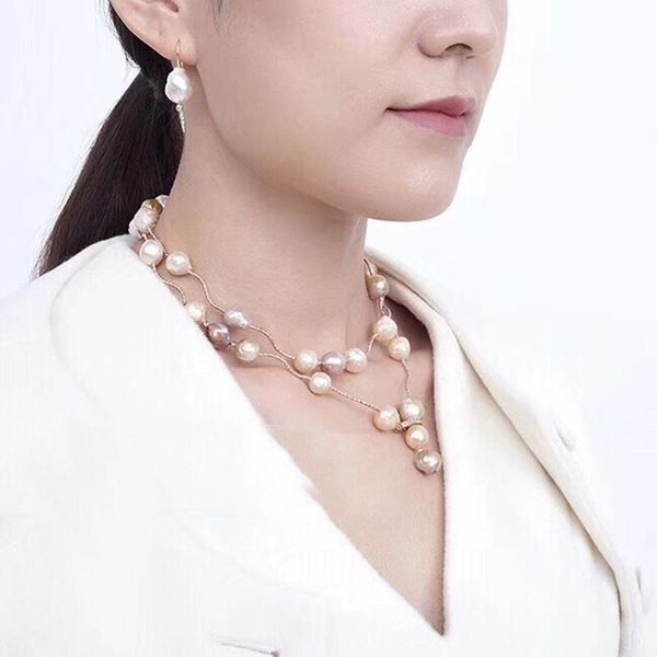 amorita boutique superior natural freshwater pearl long elegant necklace chains, Silver
amorita boutique superior natural freshwater pearl long elegant necklace chains, Silver