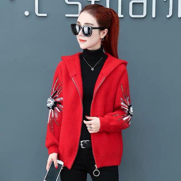 women's fur & faux winter elegant women coat street wear autumn warm 2021 mink female party overcoat, Black
women's fur & faux winter elegant women coat street wear autumn warm 2021 mink female party overcoat, Black