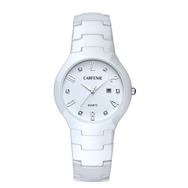 swiss brand ceramic watch women's white fashion trend student waterproof korean non mechanical watch, Slivery;brown
swiss brand ceramic watch women's white fashion trend student waterproof korean non mechanical watch, Slivery;brown