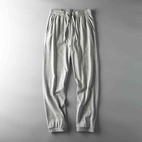 men's summer corset thin cotton sportswear casual pants, Black