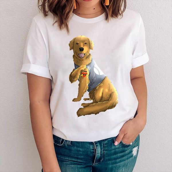 graphic dog short sleeve womens t shirt cute funny printing casual 90s clothes lady tees print clothing female, White
graphic dog short sleeve womens t shirt cute funny printing casual 90s clothes lady tees print clothing female, White