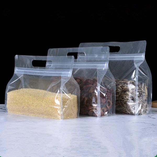 storage bags 50pcs/lot transparent plastic stand up package bag with handle reclosable pouches waterproof zipper
storage bags 50pcs/lot transparent plastic stand up package bag with handle reclosable pouches waterproof zipper