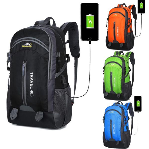 backpack men's usb large capacity 40 liters double shoulder men and women waterproof outdoor leisure mountaineering bag light
backpack men's usb large capacity 40 liters double shoulder men and women waterproof outdoor leisure mountaineering bag light