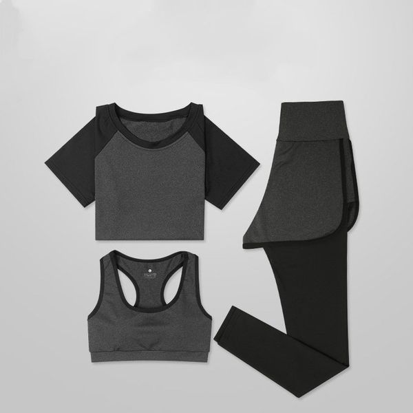 women's tracksuits fitness women yoga set gym suits 3pcs womens sport wear running clothing sportswear suit tracksuit shirt tank leggin, Gray
women's tracksuits fitness women yoga set gym suits 3pcs womens sport wear running clothing sportswear suit tracksuit shirt tank leggin, Gray