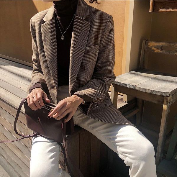 women's suits & blazers women streetwear plaid blazer jacket autumn winter button up slim elegant office coat female lapel collar outwe, White;black
women's suits & blazers women streetwear plaid blazer jacket autumn winter button up slim elegant office coat female lapel collar outwe, White;black