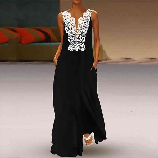 40 elegant vintage lace women dress v neck splicing sleeveless hollow summer dresses, Black;gray
40 elegant vintage lace women dress v neck splicing sleeveless hollow summer dresses, Black;gray