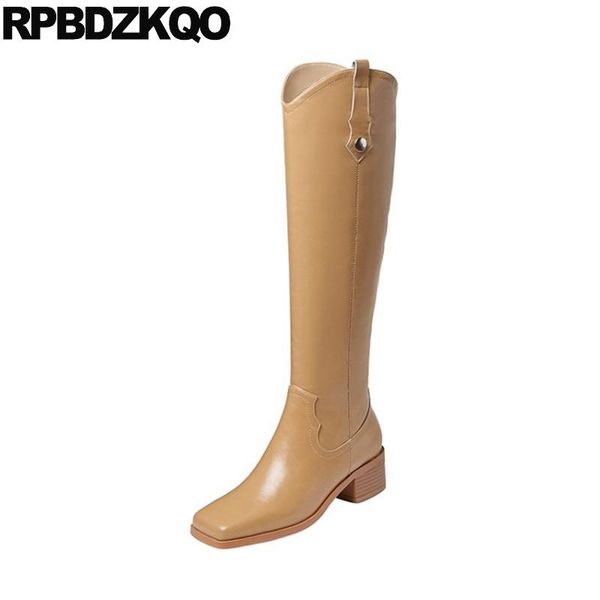boots knee high western cowboy square toe long fall block shoes women tall british cowgirl chunky yellow equestrian riding, Black
boots knee high western cowboy square toe long fall block shoes women tall british cowgirl chunky yellow equestrian riding, Black