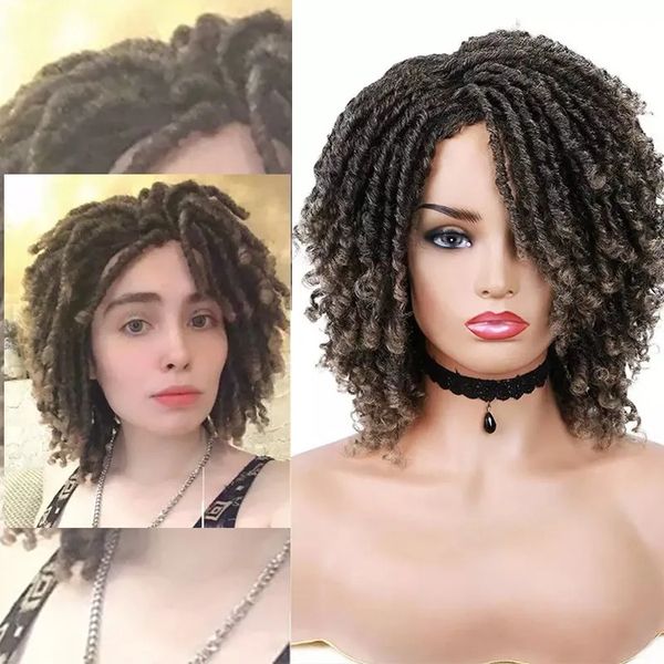 2022 woman luxury braid wigs dreadlock faux locs crochet hair short synthetic goddess wig 6 inches, Black
2022 woman luxury braid wigs dreadlock faux locs crochet hair short synthetic goddess wig 6 inches, Black