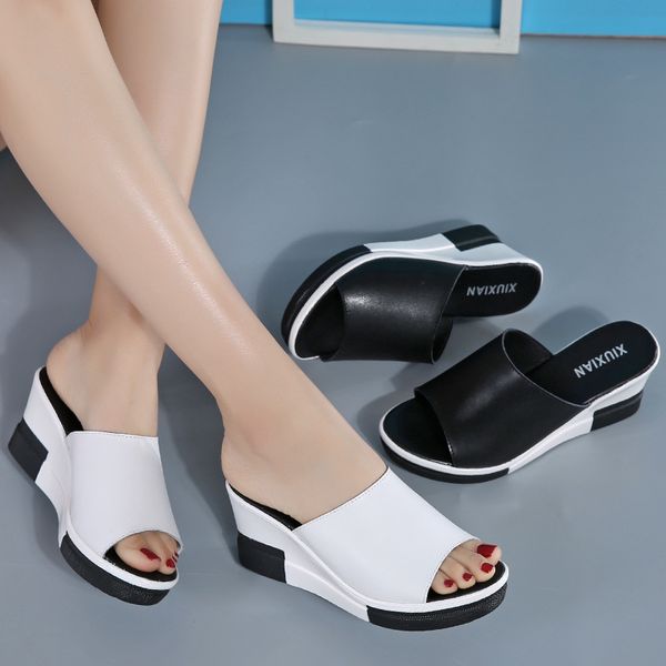 whoholl arrival 2020 women's sandals women summer fashion leisure fish mouth sandals thick bottom slippers wedges shoes women, Black
whoholl arrival 2020 women's sandals women summer fashion leisure fish mouth sandals thick bottom slippers wedges shoes women, Black