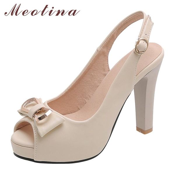 dress shoes meotina high heels women pumps buckle platform spike slingbacks bow peep toe lady spring plus size 33-43, Black
dress shoes meotina high heels women pumps buckle platform spike slingbacks bow peep toe lady spring plus size 33-43, Black