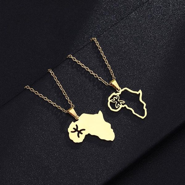 pendant necklaces africa map berbers necklace for women men gold sliver color stainless steel african berber choker jewelry, Silver
pendant necklaces africa map berbers necklace for women men gold sliver color stainless steel african berber choker jewelry, Silver