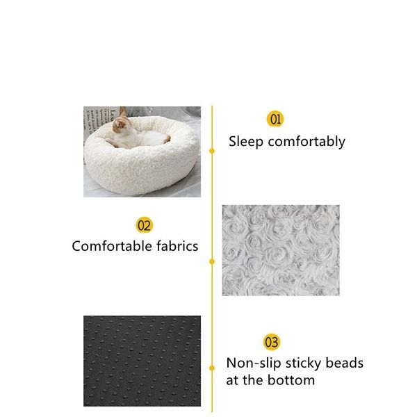 cat beds & furniture bed house round plush soft long pet dog for portable nest warm sleeping
cat beds & furniture bed house round plush soft long pet dog for portable nest warm sleeping
