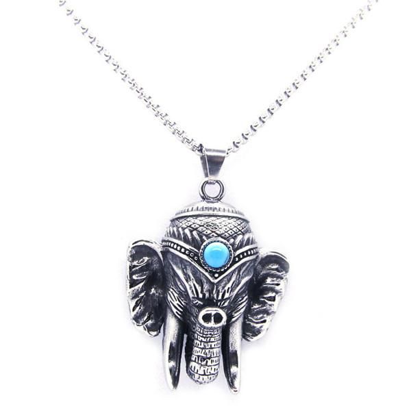 pendants thailand elephant pendant 316l stainless steel fashion stone, Black 
pendants thailand elephant pendant 316l stainless steel fashion stone, Black