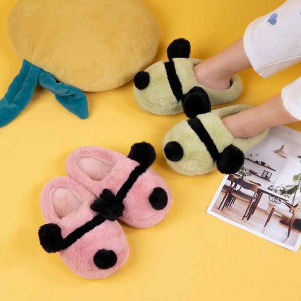 slippers female home indoor soft non-slip artificial fur cute winter warm shoes male cartoon bear couple, Black
slippers female home indoor soft non-slip artificial fur cute winter warm shoes male cartoon bear couple, Black