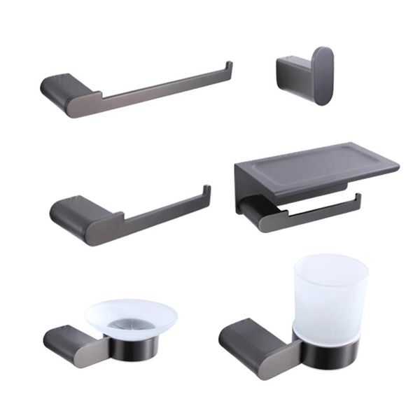 bath accessory set gun grey bathroom accessories sus304 towel hanger paper shelf holder soap dish cup robe hooks hardware
bath accessory set gun grey bathroom accessories sus304 towel hanger paper shelf holder soap dish cup robe hooks hardware