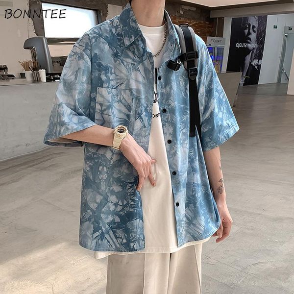 men's casual shirts tie dye men design turn-down collar shirt all-match summer chic outwear baggy japanese style male ins, White;black
men's casual shirts tie dye men design turn-down collar shirt all-match summer chic outwear baggy japanese style male ins, White;black